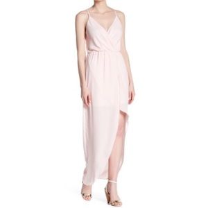 Charles Henry Camisole Hi-Lo Wrap Dress